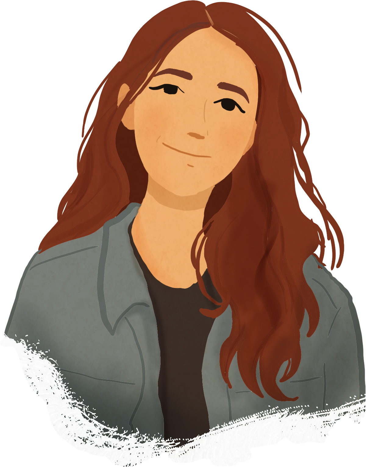 Retrato ilustrado de elemento da equipa ENREDO